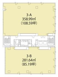 A-PLACE渋谷南平台(旧:日交渋谷南平台ビル) 3階A 間取り図