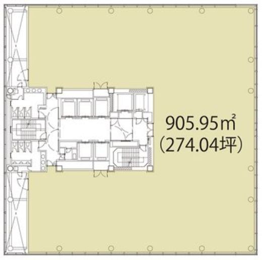 浜松町スクエア 3階 間取り図