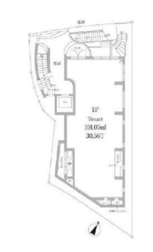 ヒルポイント元麻布 1階 間取り図