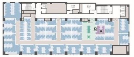 ビジネスエアポート田町 個室5 間取り図