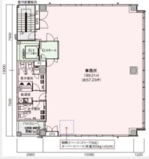 アーバンプレム渋谷 8階 間取り図