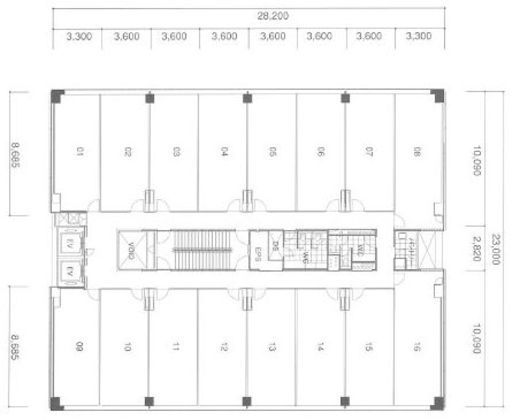 ビュレックス京橋 209 間取り図