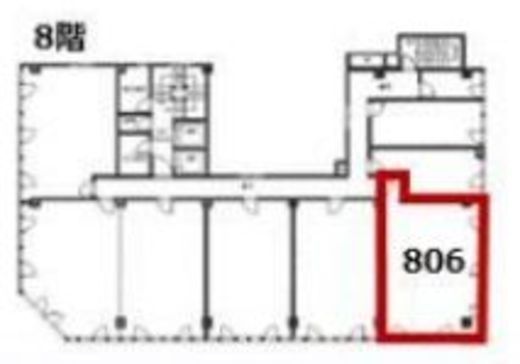 AIC共同ビル人形町 806 間取り図