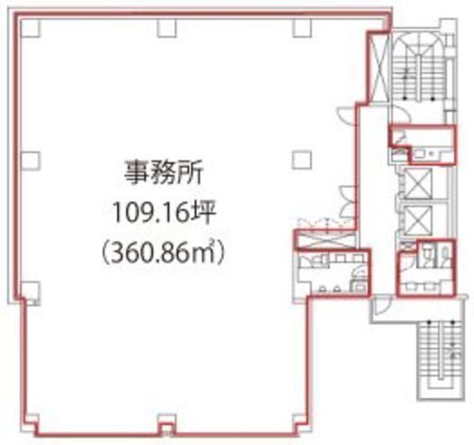 いちご新川ビル 2階 間取り図