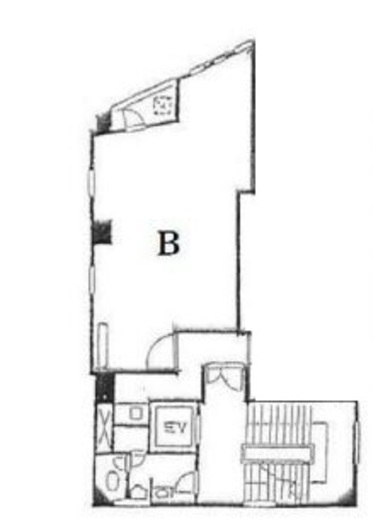 虎之門興業ビル 7階B 間取り図