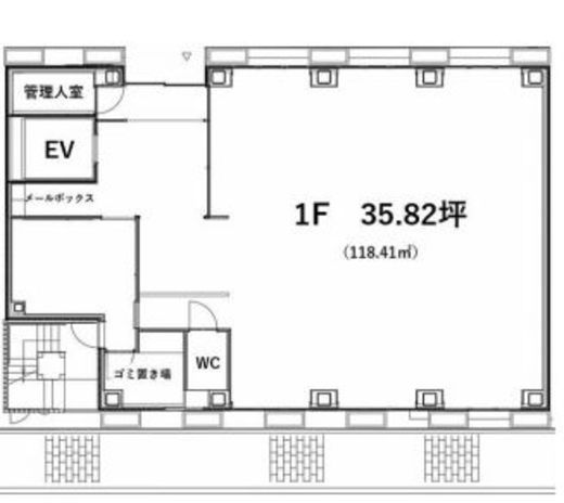 LINEVIEW京橋 1階 間取り図