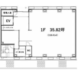 LINEVIEW京橋 1階 間取り図