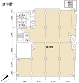 小田急西新宿ビル 501・503 間取り図