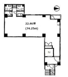 アサヒKビル 5階 間取り図