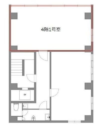 銀星ビル 4階1号 間取り図