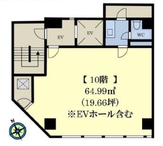 第3西欧ビル 10階 間取り図