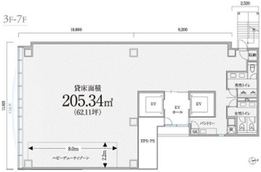 PMO神田岩本町 7階 間取り図