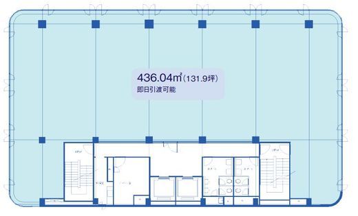 江戸見坂森ビル 5階 間取り図