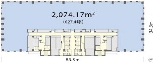 丸の内トラストタワー本館 20階 間取り図
