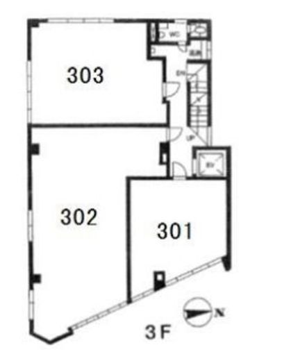 漢陽商事ビル 302 間取り図