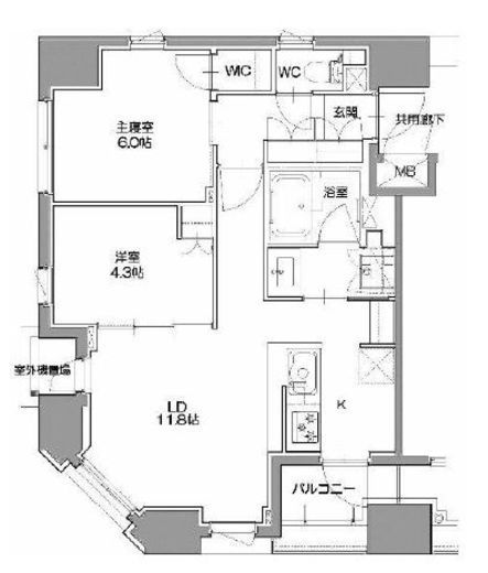 正金アパートメント入船 1004 間取り図