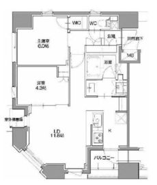 正金アパートメント入船 1004 間取り図