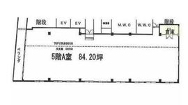 第一ビル 5階A 間取り図