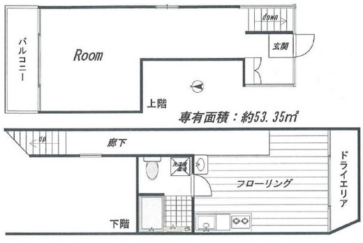 MISTRAL(SOHO) 1階C 間取り図