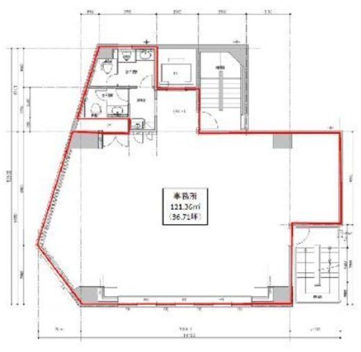 井門小伝馬町ビル 5階 間取り図