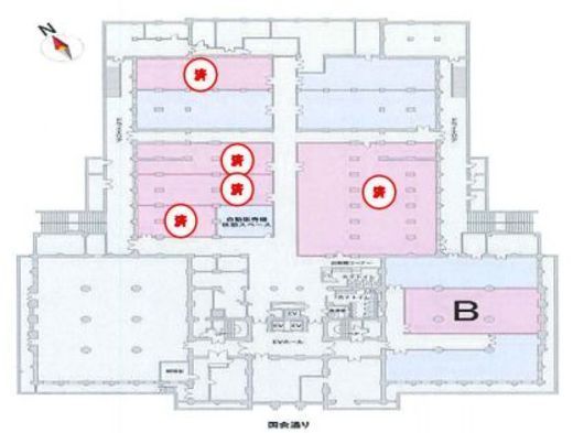 市政会館 B1階B 間取り図