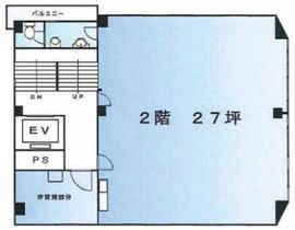 冨田ビル(日本橋) 2階 間取り図