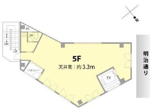 JS神宮前プロパティ 7階 間取り図