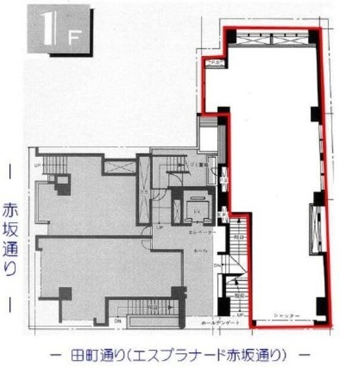 赤坂サンビル新館 1階 間取り図
