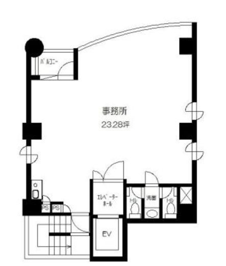 麹町KYビル 2階 間取り図