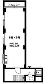 リバティー5号館 8階+9階 間取り図