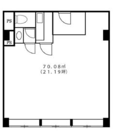 たつむら青山マンション 708 間取り図