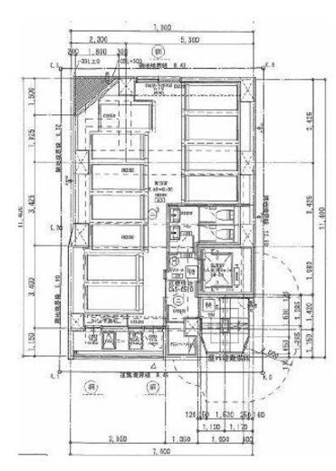 Binemu麻布十番 5階 間取り図