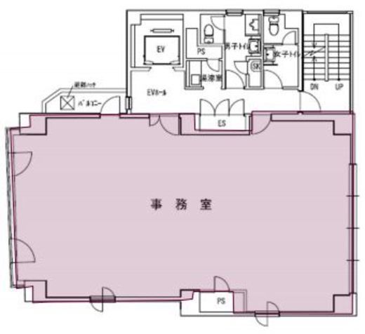 サンライズ三田ビル 8階 間取り図