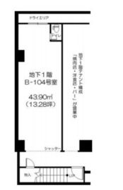 朝日六番町マンション B104 間取り図