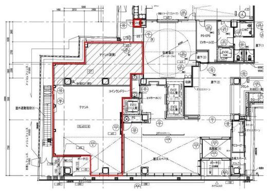 ホテルユニゾ銀座一丁目 1階 間取り図