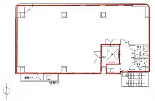 SKビル(八丁堀) 3階 間取り図