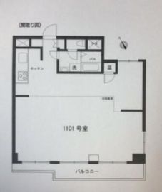ノア渋谷 1101 間取り図