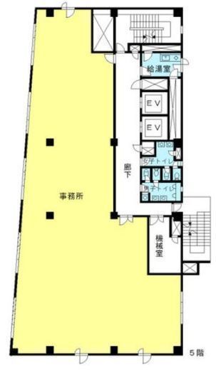 京王幡ヶ谷ビル 5階 間取り図