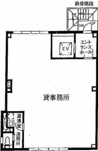 エンドービル 2階 間取り図