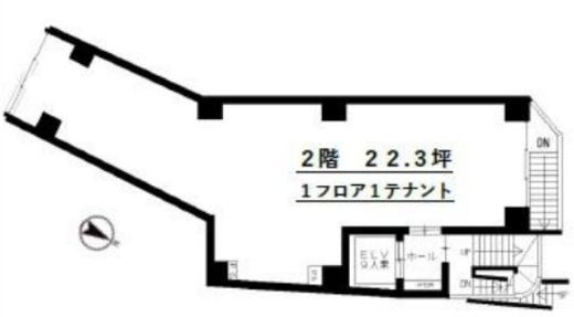 TS山本ビル 2階 間取り図