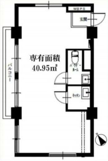 316青山 401 間取り図