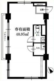 316青山 401 間取り図