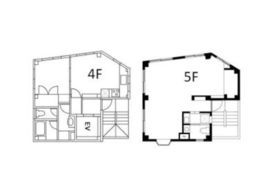 茶屋坂T&Kビル 4階+5階 間取り図