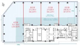 東京虎ノ門グローバルスクエア 10階C 間取り図