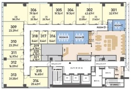 H1O日本橋室町 311 間取り図
