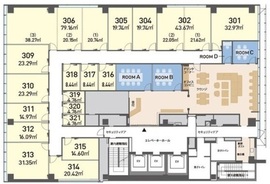 H1O日本橋室町 318 間取り図