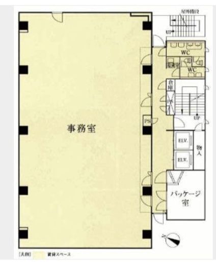 野村不動産南新宿ビル 4階 間取り図