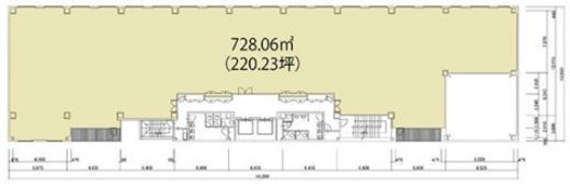 恵比寿イーストビル 6階 間取り図