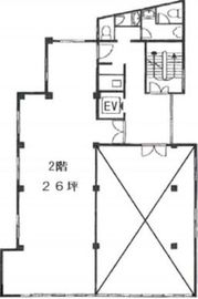昇賢ビル 2階B 間取り図