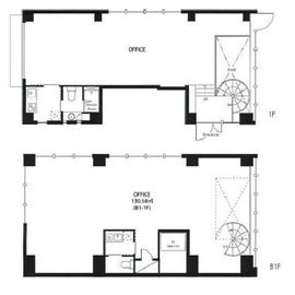 SygnForm南青山 B1階+1階 間取り図